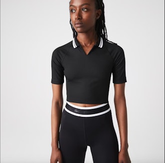 Women's SPORT Ribbed Short And Stretch Polo