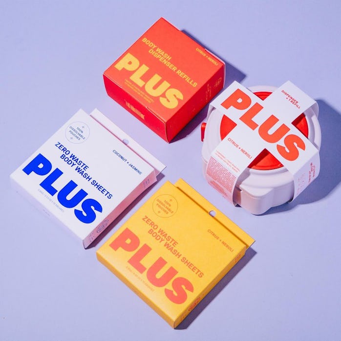 Plus dissolvable body-wash strips in various scents