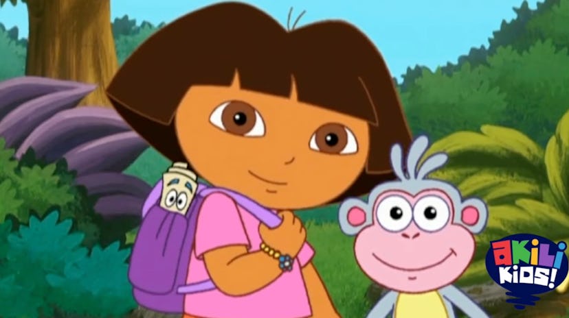 Dora must find her way home to meet her new twin siblings! 