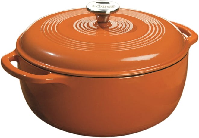 enameled cast iron dutch oven from lodge