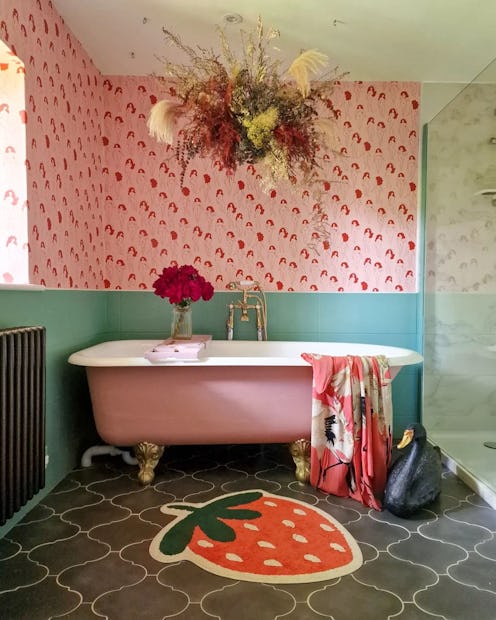 chic bathroom mats