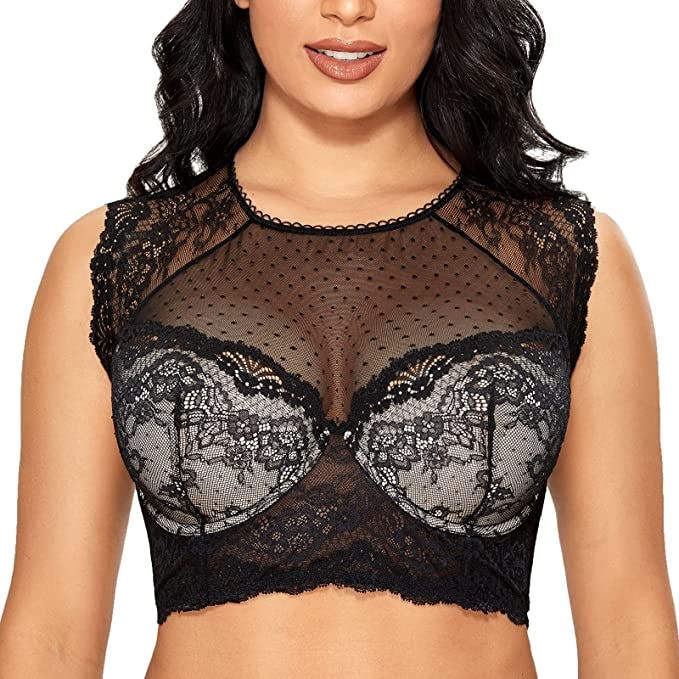 DOBREVA Lace Bralette Crop Top