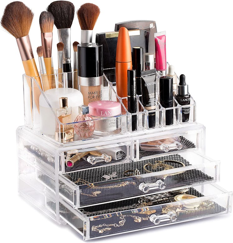 Masirs Clear Cosmetic Storage Organizer