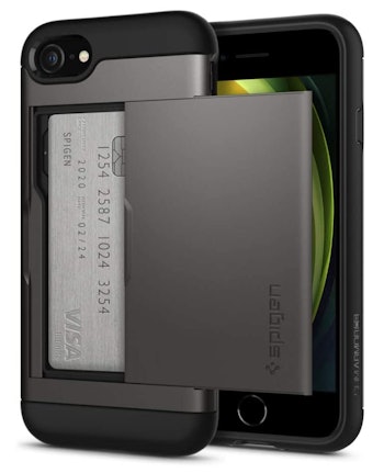 Gunmetal gray iPhone SE Wallet Case