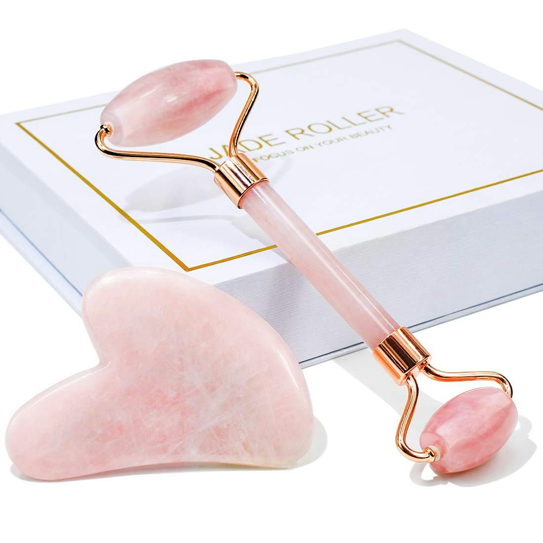 BAIMEI Jade Roller &amp; Gua Sha