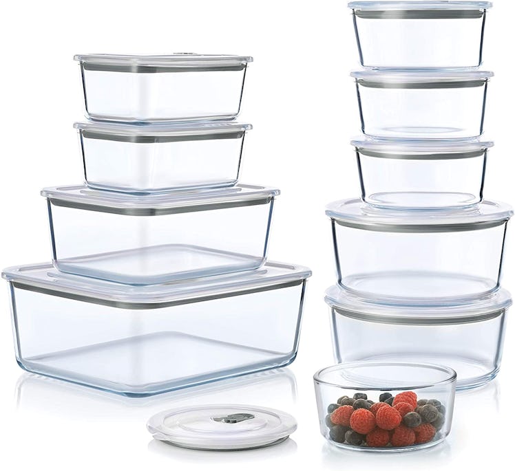 FineDine Glass Food Containers (20 Piece)
