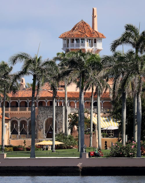 Former President Donald Trump's Mar-a-Lago resort is seen on Feb. 10, 2021, in Palm Beach, Florida.