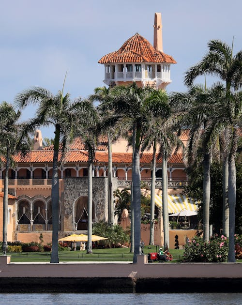 Former President Donald Trump's Mar-a-Lago resort is seen on Feb. 10, 2021, in Palm Beach, Florida. 