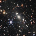 The galaxy cluster SMACS 0723 as seen by NIRCam on JWST. Its gravitational lensing properties are he...