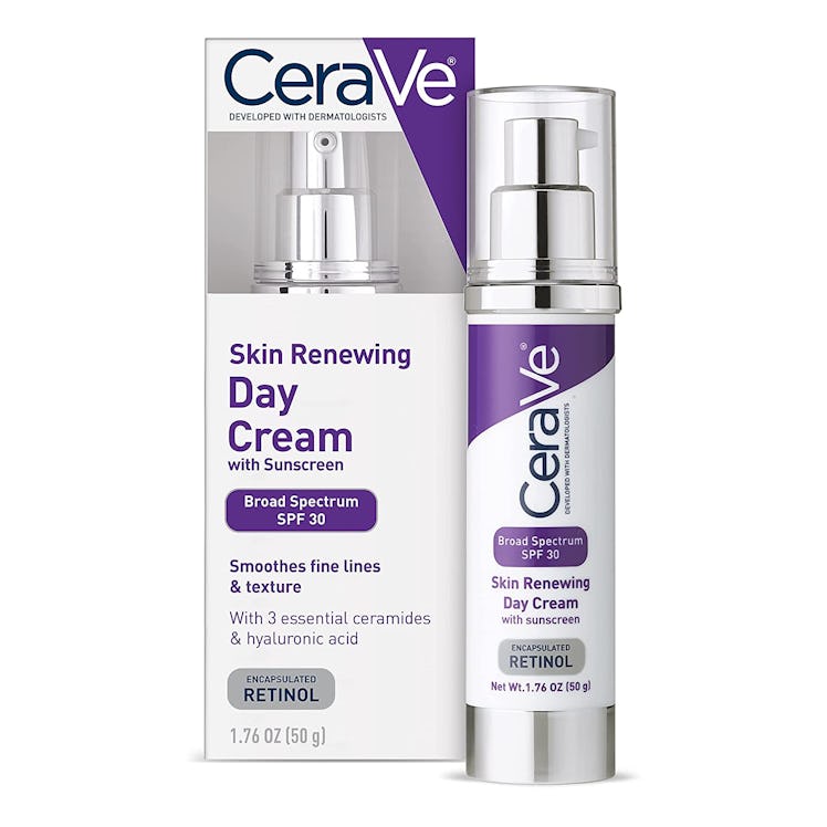 cerave skin renewing day cream is the best retinol moisturizer for large pores