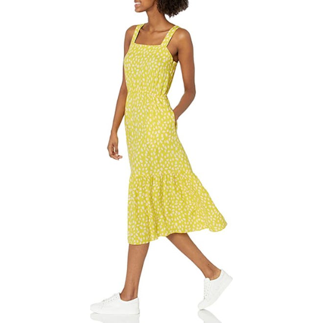 Amazon Essentials Twill Tiered Midi Dress
