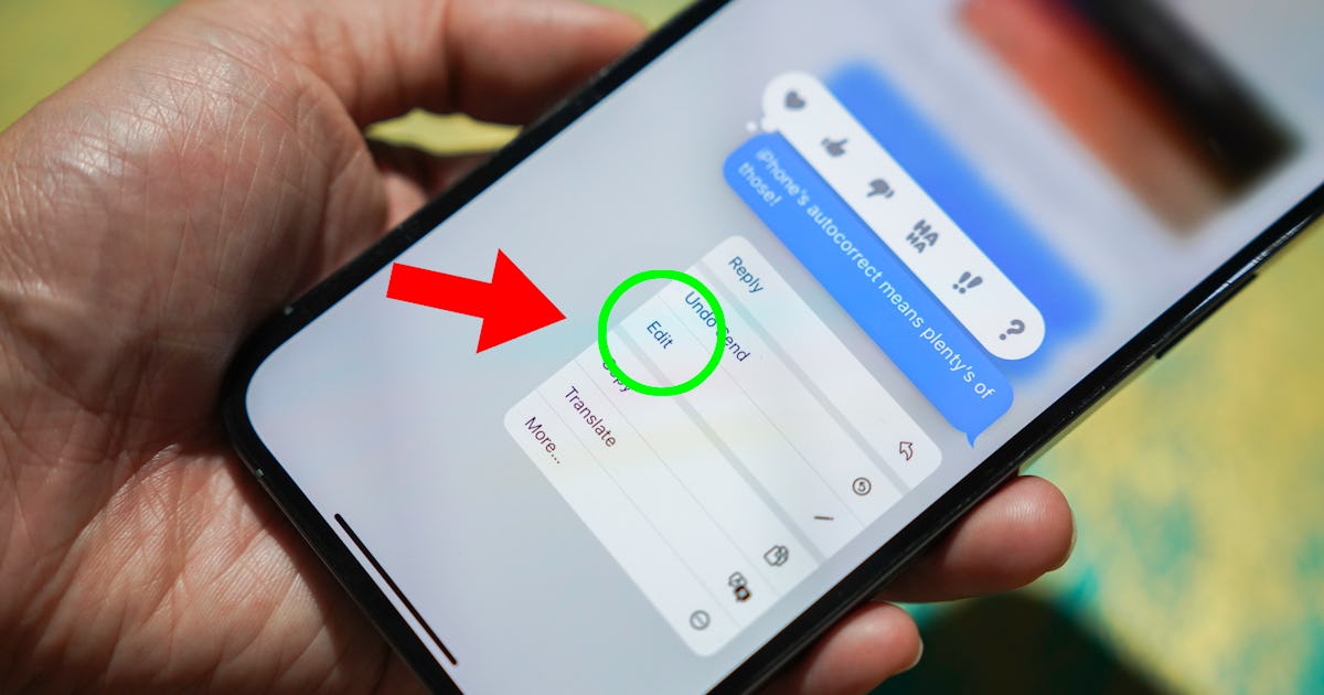How to edit iMessages on iPhone with iOS 16