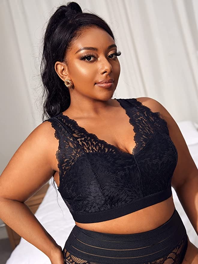 SOLY HUX Scalloped Trim Bralette