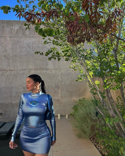 Kylie Jenner wears Diesel Fall/Winter 2022 runway look.