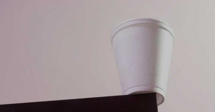 Cup too close to the edge