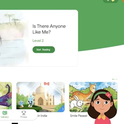 A screenshot of the Read Along browser page