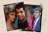 'Grease' co-stars Olivia Newton-John and John Travolta, Newton John with Elton John