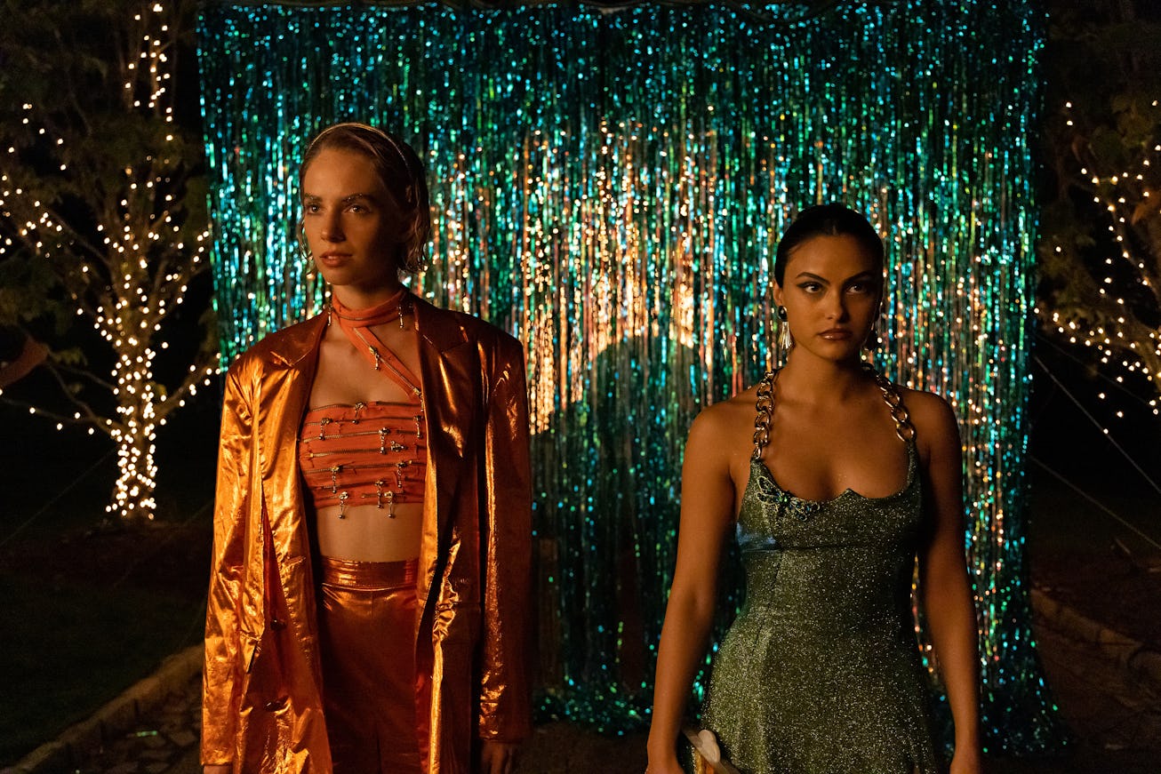 Maya Hawke and Camila Mendes in the 'Do Revenge' trailer