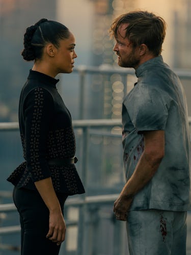 ‘Westworld’'s Costume Designer on Season 4 & Moving Hale Out of the Office 9 f47c0cc6 d6f6 4d65 b044 ad6026759fc6 caleb tessa thompson aaron paul 0 featured img