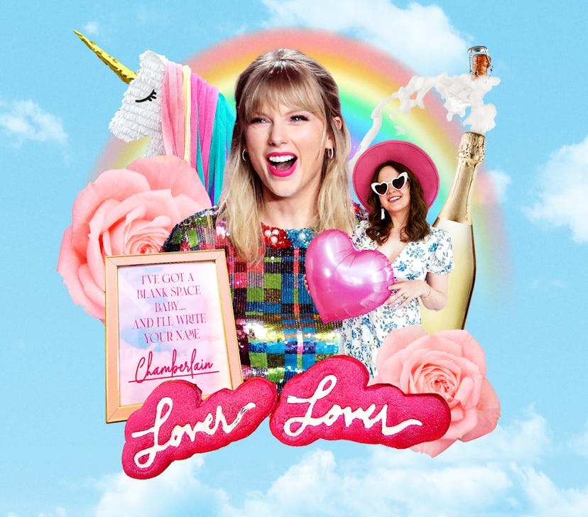 Taylor Swift-themed bachelorette party essentials.