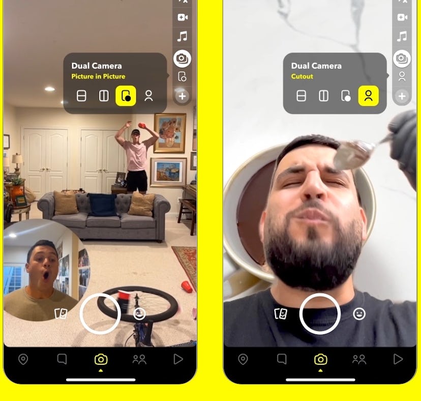 Snapchat has a new Dual Camera that looks a lot like BeReal.