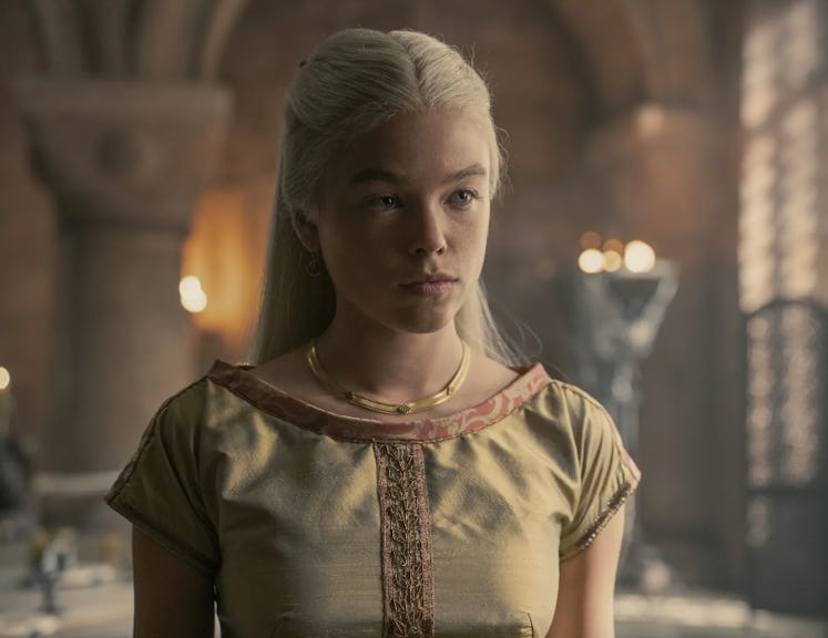 Rhaenyra Targaryen (Milly Alcock) in House of the Dragon.