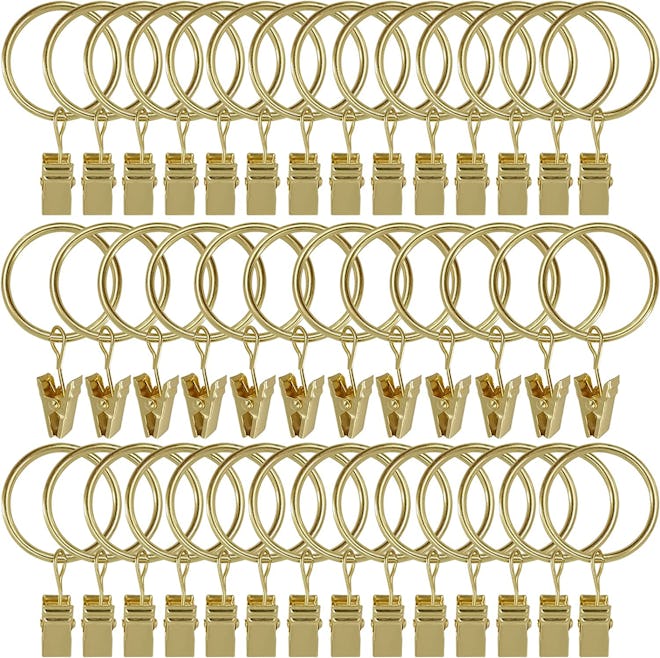 AMZSEVEN Curtain Rings (40-Pack)