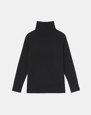 Lafayette 148 New York black cashmere sweater