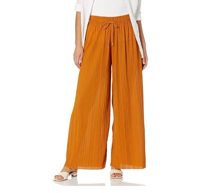 Made By Johnny Pleated Wide Leg Palazzo Pants