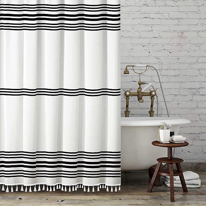 Seasonwood Tassel Shower Curtain