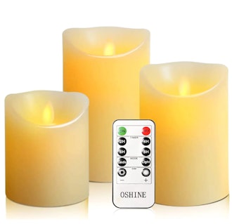 OSHINE flameless Candles (3-Pack) 