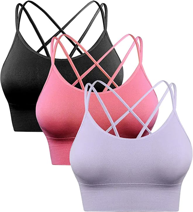 Sykooria Strappy Sports Bra (3-Pack)