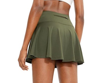 SANTINY Pleated Tennis Skirt 