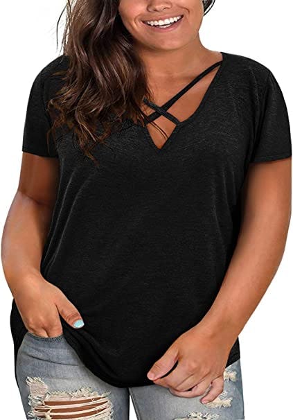 Haloumoning V-Neck Tee