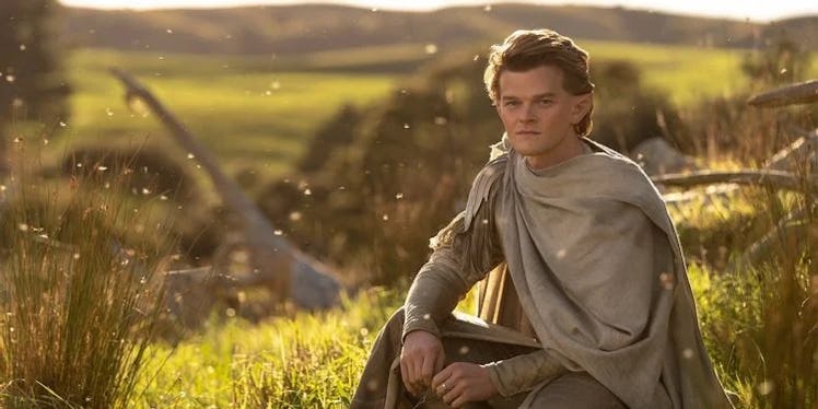 Robert Aramayo as Young Elrond in LOTR: The Rings of Power
