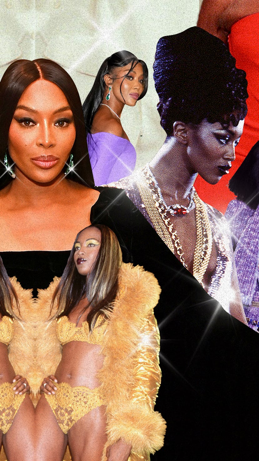 Photos of model Naomi Campbell at all stages of her career