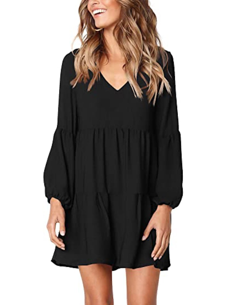 AMORETU V-Neck Shift Dress