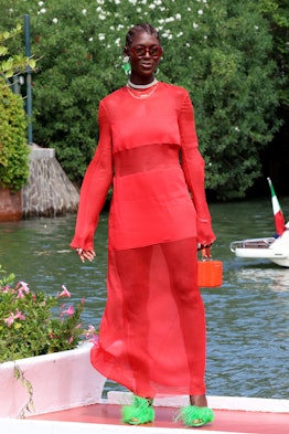 Jodie Turner-Smith is seen during the 79th Venice International Film Festival 