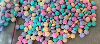A bag of rainbow fentanyl pills — colorful versions of the drug are showing up across the nation. 