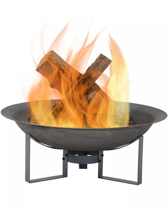 Modern Fire Pit Bowl with Stand