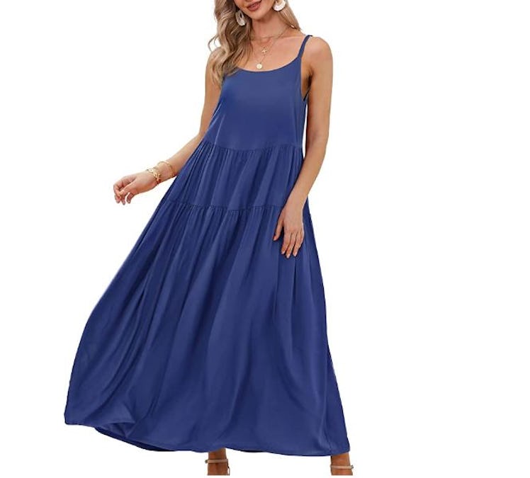 YESNO Spaghetti Strap Maxi Dress 