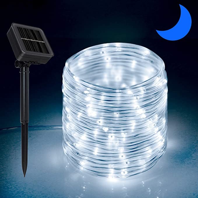 ANJAYLIA Solar Outdoor Rope Lights