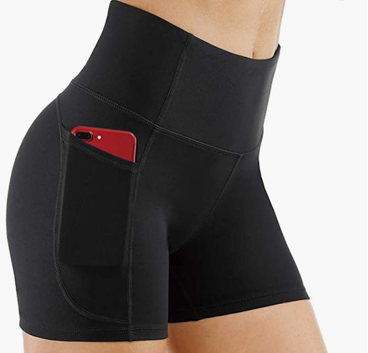 THE GYM PEOPLE High Waist Yoga Shorts