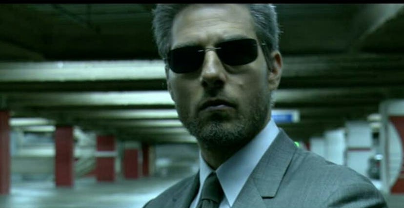 Tom Cruise with a beard in the movie Collateral