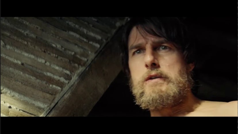 Tom Cruise with a beard in the movie Mission: Impossible - Rogue Nation