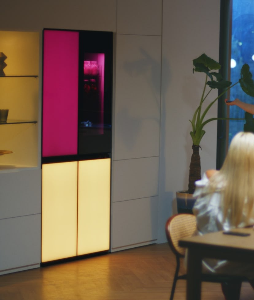 LG's color-changing smart fridge makes your kitchen undeniably moody