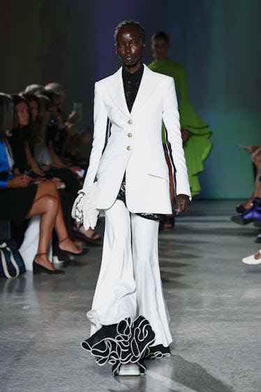 Dopamine Dressing at Its Finest 15 A model walks the runway at the Proenza Schouler fashion show during September 2022 New York Fashion...