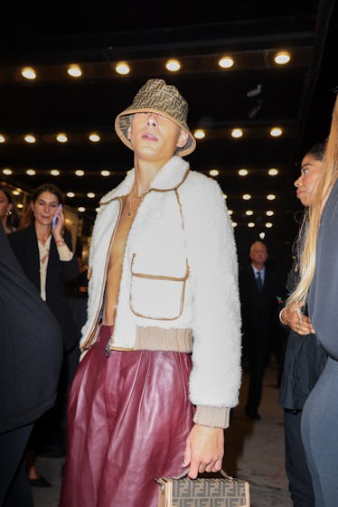 Evan Mock attends the FENDI 25th Anniversary of the Baguette at Hammerstein Ballroom on September 09...