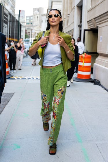 Bella Hadid is seen in Tribeca on September 09, 2022 in New York City