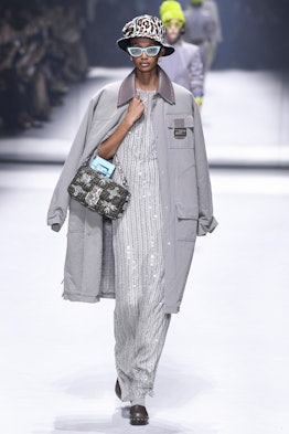 A model walks the runway during the Fendi Ready to Wear Spring/Summer 2023 fashion show as part of t...